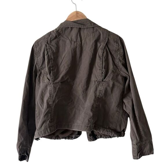 Torrid Light Brown Military Lightweight Zippered Cargo Jacket Size 0 - Picture 4 of 5